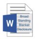 Broad Standing Disclosure