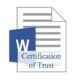 Certification of Trust