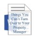 Things You Can’t Turn Over to Your Property Manager (Scope of Service)