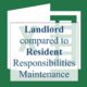 Landlord vs. Resident’s Responsibilities Maintenance Chart