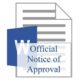 Official Notice of Approval