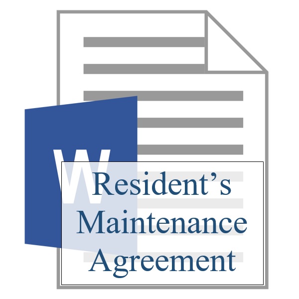 Residents Maintenance Agreement - Resident Sign Up - Training Property Managers LLC