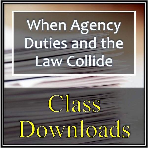 When Agency Duties and the Law Collide Download Logo Training Property Managers Robert Locke