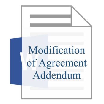 Modification of Agreement Addendum