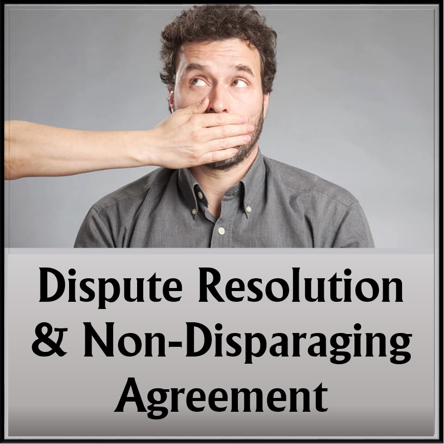 <h5>Dispute Resolution & Non-Disparaging Agreement</h5>